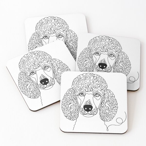 Item preview, Poodle One Line Art – Modern & Elegant Dog Outline Design designed and sold by Pfotenfaden.