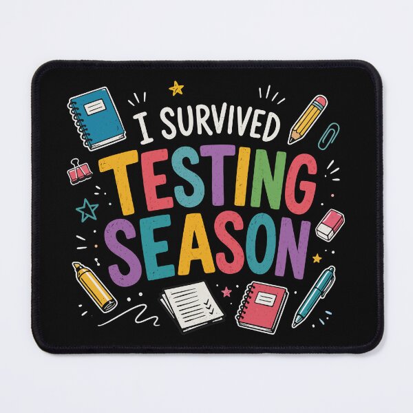 Item preview, I Survived Testing Season School Humor designed and sold by HandicraftArt.