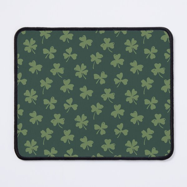 Item preview, Boho Clover Seamless Pattern. Lucky Four Leaf Clover Floral Design. Cute Cottagecore Botanical Print. Dark green designed and sold by SIR13.