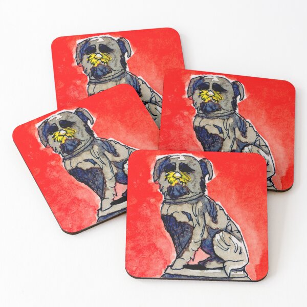 Item preview, Quirky Greyfriars Bobby Ink and Watercolor Art Illustration designed and sold by Fairfax-Curator.