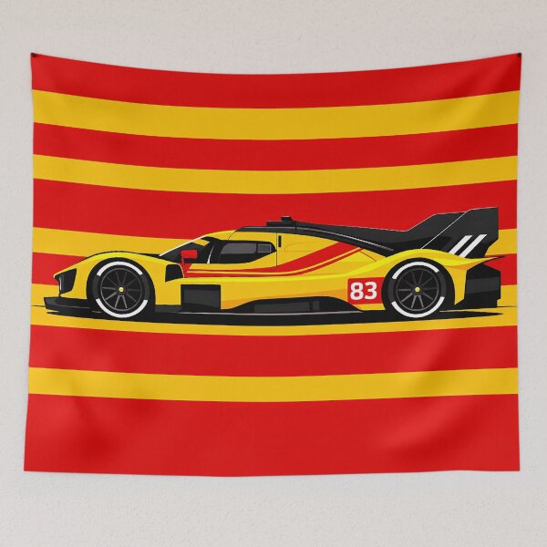 Item preview, 2026 WEC Yellow AF Corse 499P #83 Hypercar designed and sold by PitWallArt.