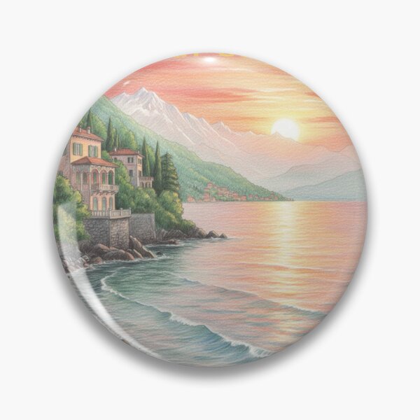 Item preview, Evening sunset at Lago di Garda, Italy.    designed and sold by Gunnar Hermansen.