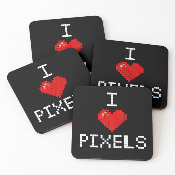 Item preview, I love pixels - black designed and sold by Jokememe.