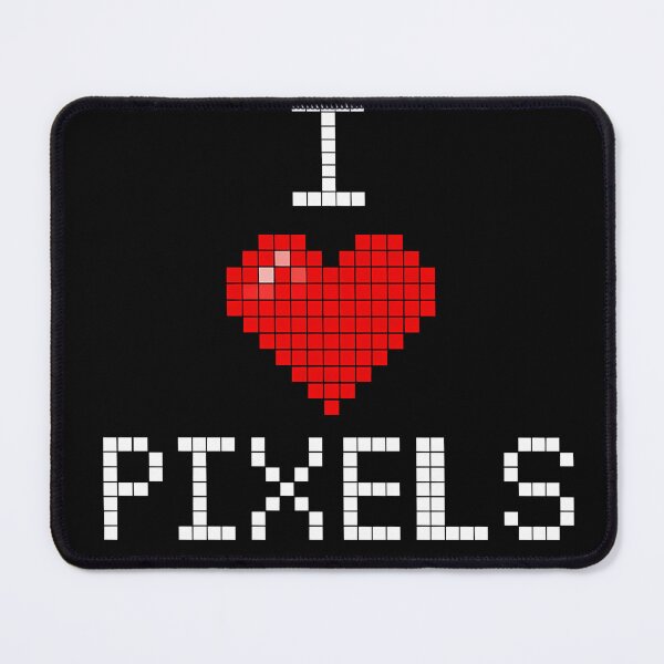 Aperçu de l'œuvre J'adore les pixels - noirs créée et vendue par Jokememe.