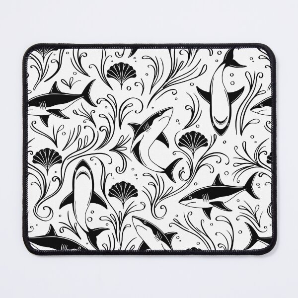 Item preview, Shell Shark (Black n White) designed and sold by Doodloom.