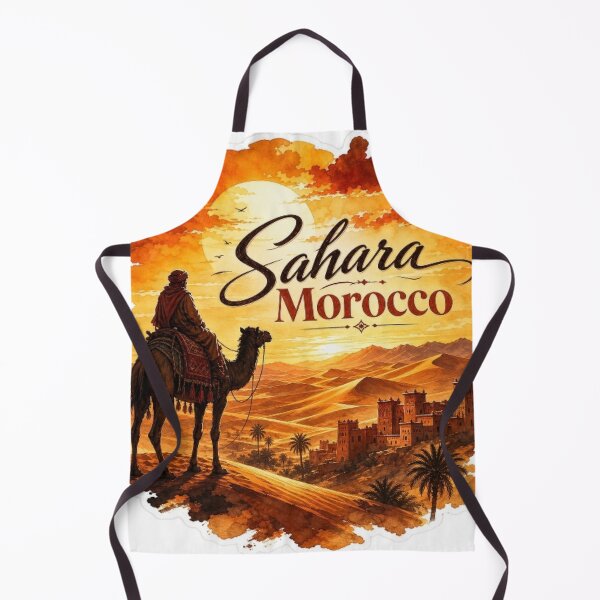 Item preview, Sahara Desert Morocco Camel Sunset Travel Sticker designed and sold by Modefissi.