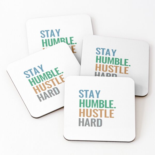 Item preview, Stay Humble Hustle Hard • Bold Motivational Quote • Colorful Modern Typography Art designed and sold by Bright Nest Studio.