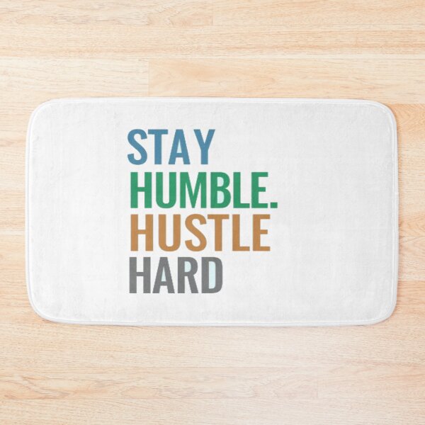 Item preview, Stay Humble Hustle Hard • Bold Motivational Quote • Colorful Modern Typography Art designed and sold by Bright Nest Studio.