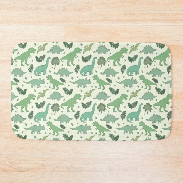 Item preview, Dinosaur silhouette seamless repeat pattern  designed and sold by ButterflyKissCollab.
