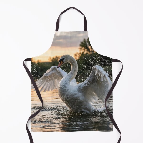 Item preview, Swan shaking its wings with splashes designed and sold by Malisa345.