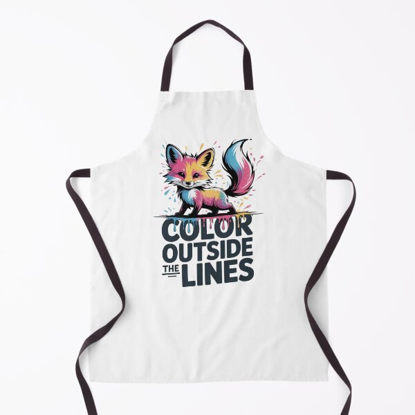 Item preview, Color Outside the Lines Fox – Creative Animal Art, Colorful Fox Gift, Stay Wild Design, Artist Inspiration Shirt designed and sold by Cool-cat-art.
