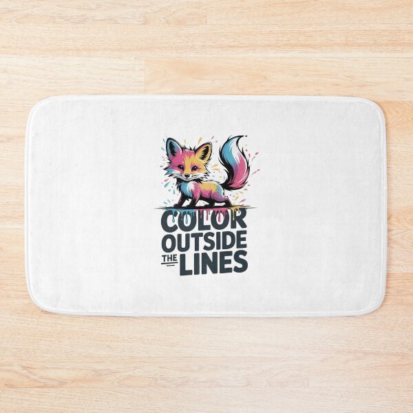 Item preview, Color Outside the Lines Fox – Creative Animal Art, Colorful Fox Gift, Stay Wild Design, Artist Inspiration Shirt designed and sold by Cool-cat-art.