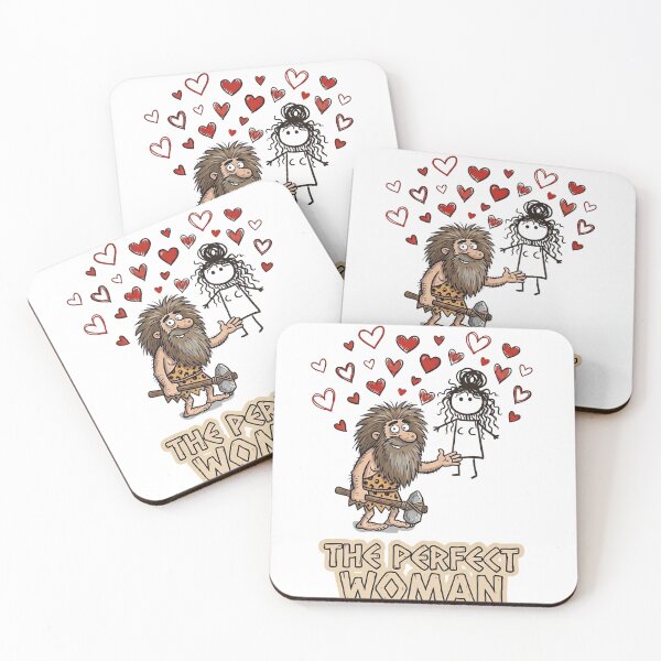 Item preview, The Perfect Woman" Caveman Humor T-Shirt designed and sold by MaliceInWonderland.