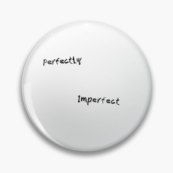 Item preview, Perfectly Imperfect - Conceptual Minimal Typography (Black Lettering) designed and sold by districtmarket.