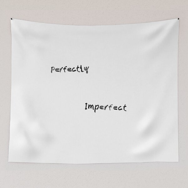 Item preview, Perfectly Imperfect - Conceptual Minimal Typography (Black Lettering) designed and sold by districtmarket.