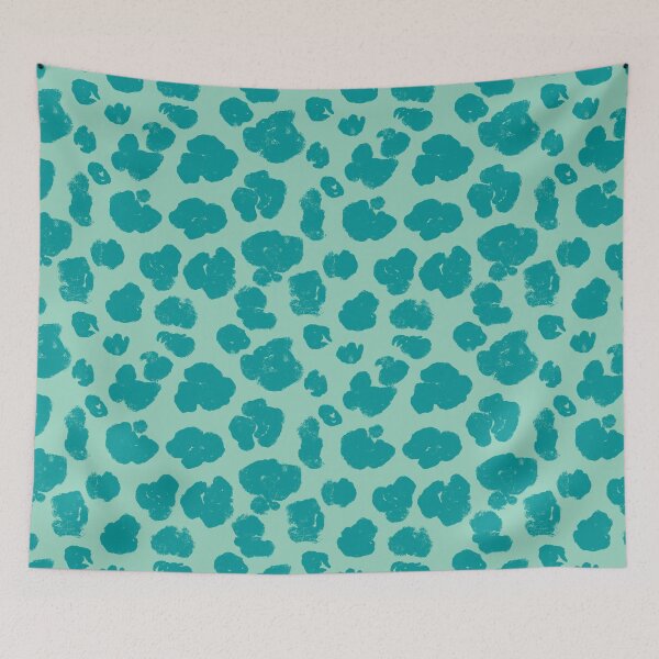 Item preview, Blue modern leopard Pattern 94 designed and sold by StefanStudioArt.