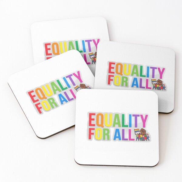 Item preview, Rainbow Equality for All - Retro Bold Social Justice Sticker designed and sold by Trigart-art.