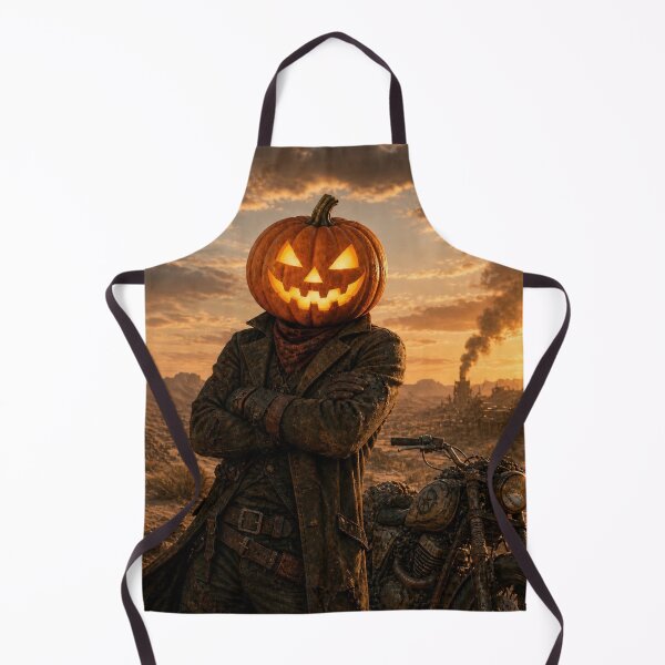 Item preview, Headless Horseman Western Biker - Gothic Halloween Fantasy Art designed and sold by TheHorsemanRidesAgain.