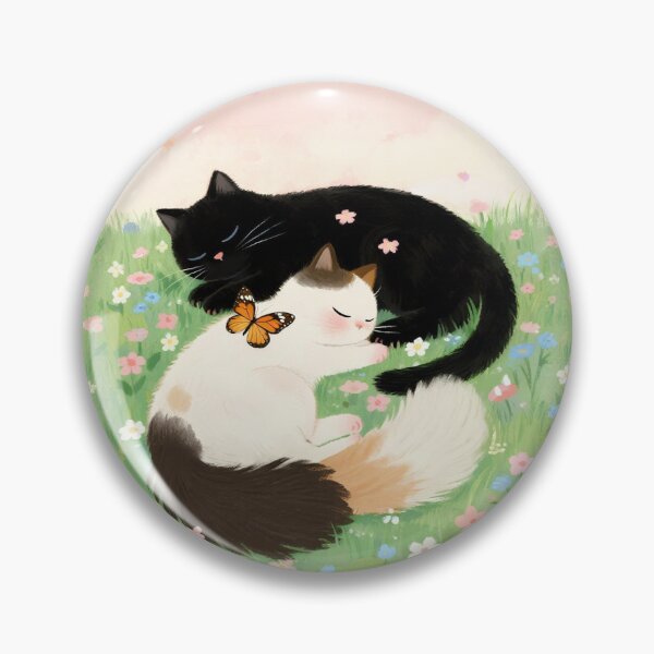 Item preview, Black cat and white cat designed and sold by xianxiu-ling.