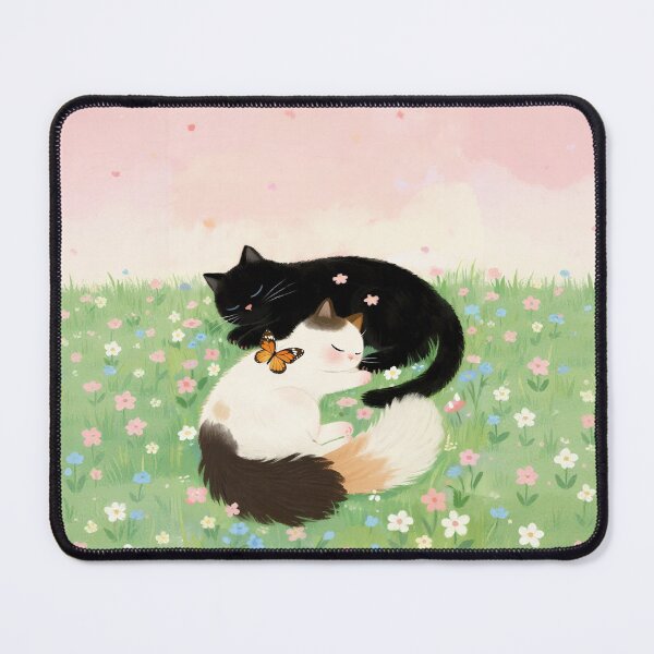 Item preview, Black cat and white cat designed and sold by xianxiu-ling.