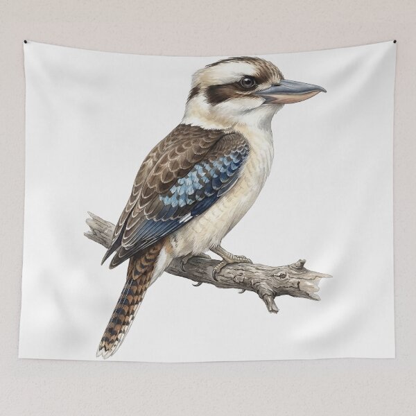 Item preview, Laughing Kookaburra Watercolor Art designed and sold by Jaruart.