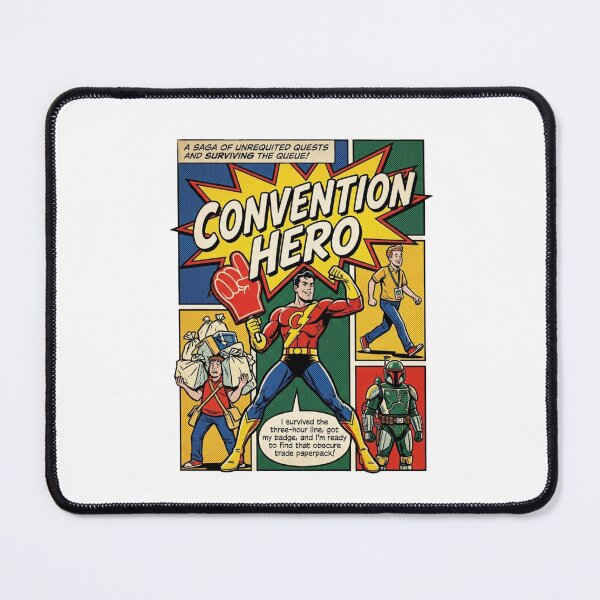 Item preview, Convention Hero Retro Comic Convention Humor Shirt designed and sold by Fantsy-world.