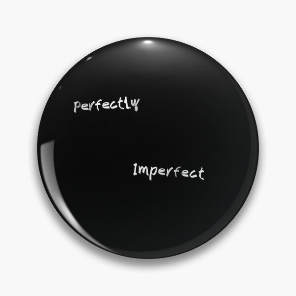 Item preview, Perfectly Imperfect - Conceptual Minimal Typography (White Lettering) designed and sold by districtmarket.