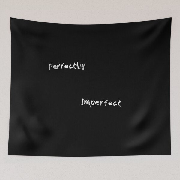 Item preview, Perfectly Imperfect - Conceptual Minimal Typography (White Lettering) designed and sold by districtmarket.