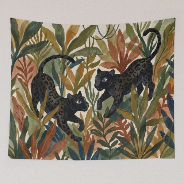Item preview, Curious Leopards Among Leaves designed and sold by mmartabc.
