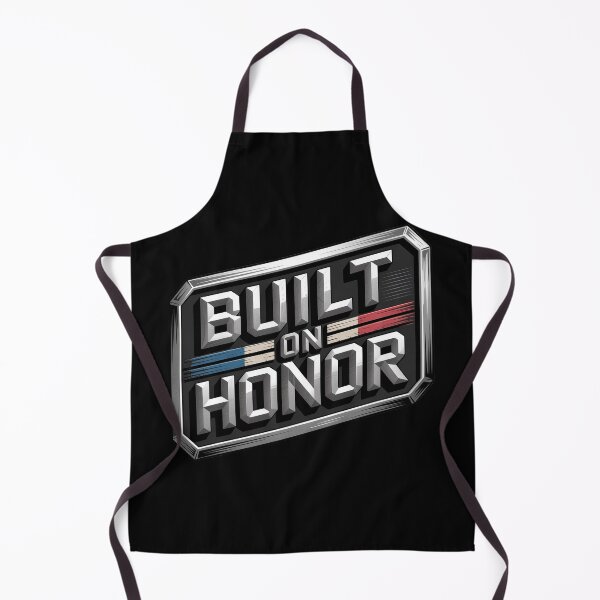 Item preview, Built on Honor – Industrial Steel Plate Badge designed and sold by OldGloryForge.