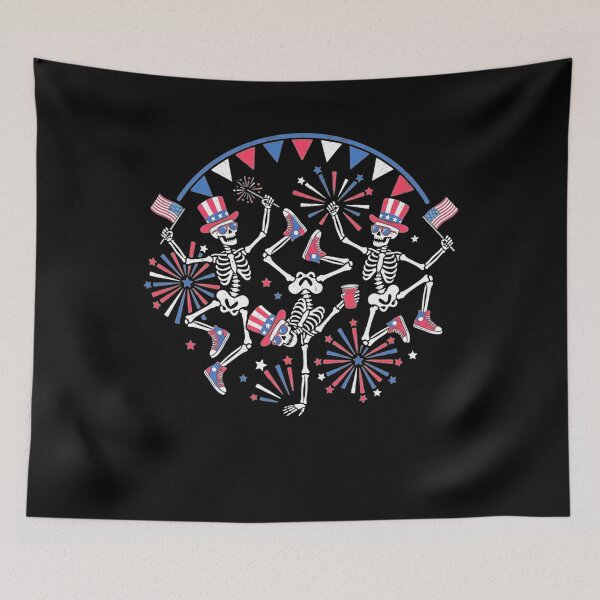 Item preview, 4th July Skeletons Dance Fireworks Patriotic Women Men Kids  designed and sold by clothesy7.