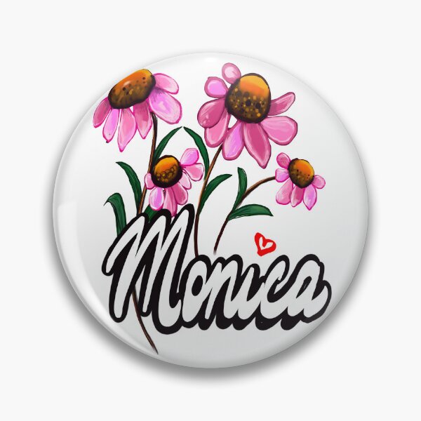 Item preview, Monica with flowers The top 10 best Personalized Custom Name gift ideas for girls and women named Monica designed and sold by Artonmytee.