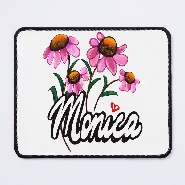 Item preview, Monica with flowers The top 10 best Personalized Custom Name gift ideas for girls and women named Monica designed and sold by Artonmytee.
