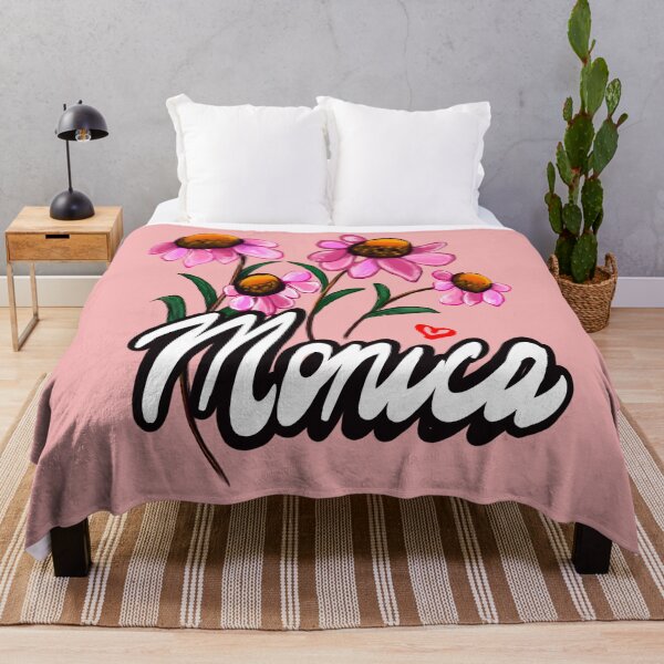 Item preview, Monica with flowers The top 10 best Personalized Custom Name gift ideas for girls and women named Monica designed and sold by Artonmytee.
