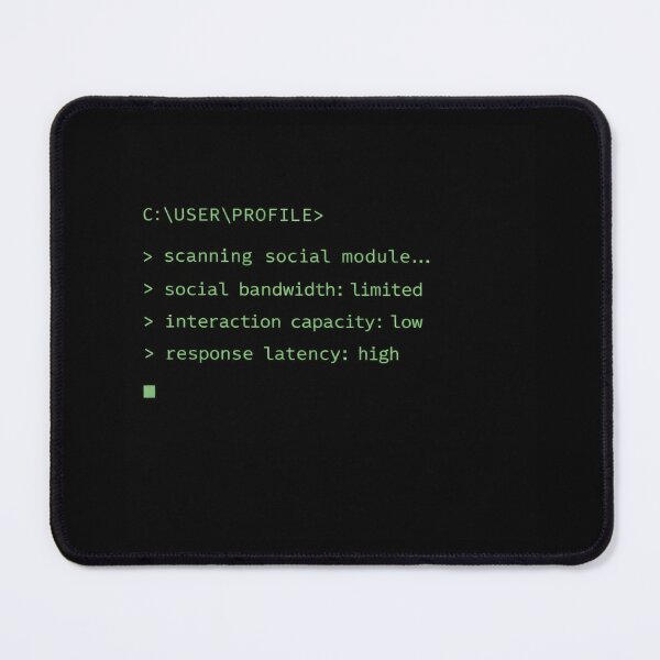 Item preview, Human.exe Not Responding – Retro Terminal Status System Humor designed and sold by Mad Factory Designs.
