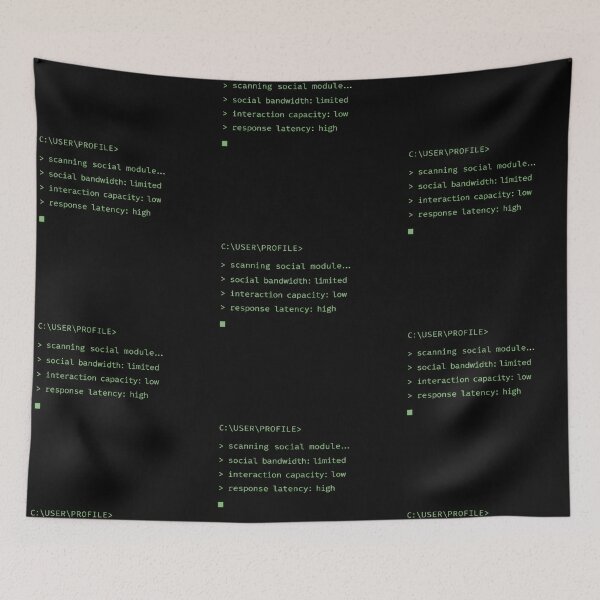 Item preview, Human.exe Not Responding – Retro Terminal Status System Humor designed and sold by Mad Factory Designs.