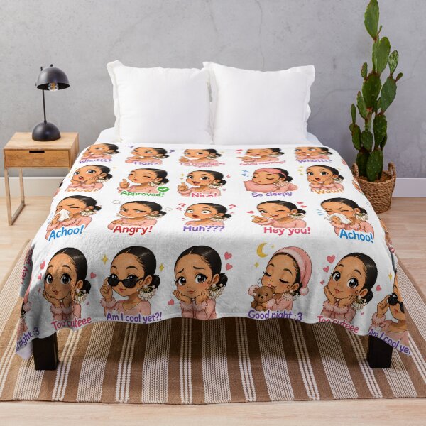 Item preview, Cute Black Girl Chibi Sticker Pack  designed and sold by MoonSpeaksTV.
