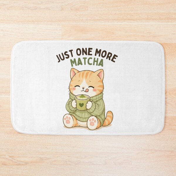 Item preview, Just One More Matcha Cat | Cute Kawaii Aesthetic | Funny Cozy Mood Design designed and sold by The Mood Index.