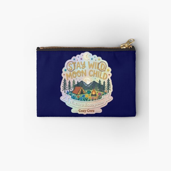 Item preview, Vibrant Stay Wild Moon Child - Whimsical Nature Escapism Sticker designed and sold by Trigart-art.