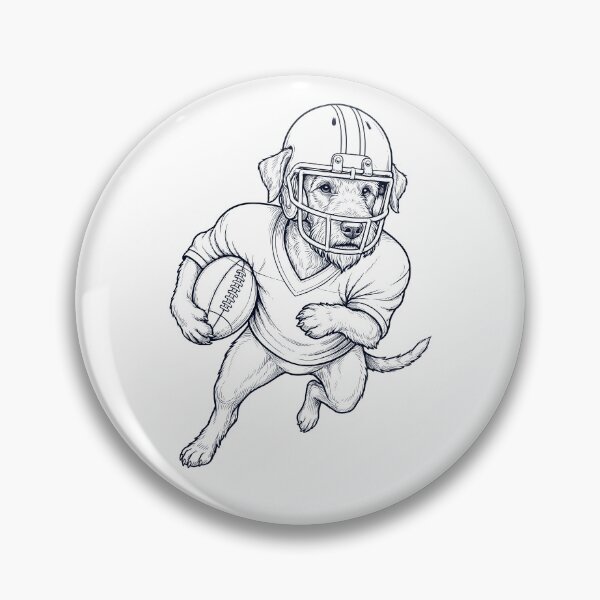 Item preview, Vintage Airedale Terrier Playing American Football Player Dog Lover designed and sold by TerryConnells.