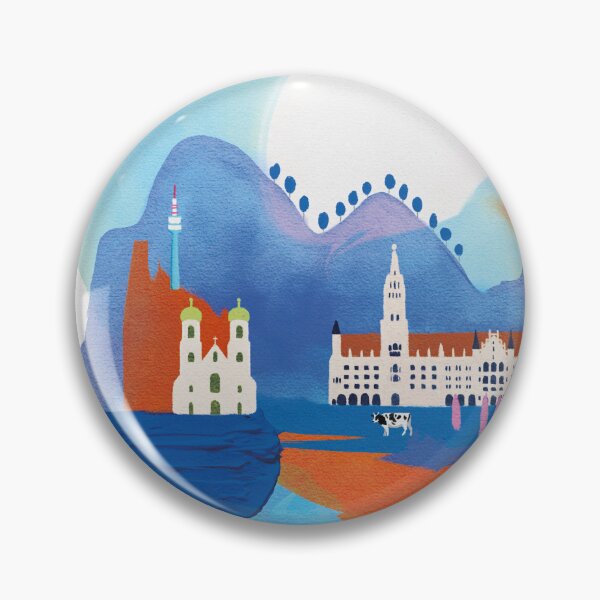 Item preview, Munich, Germany, watercolor mix designed and sold by soartshop.