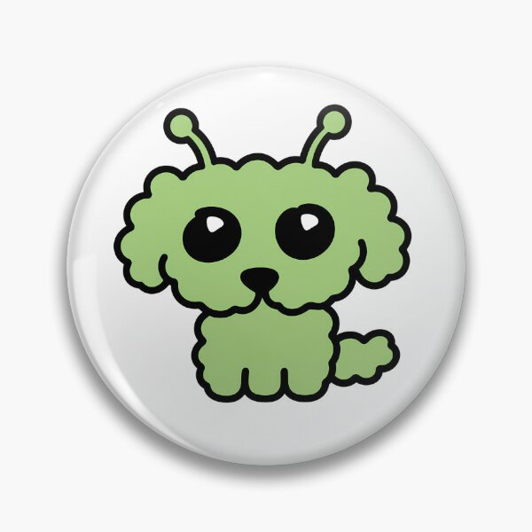 Item preview, Space Alien Toypoodle Sticker | Cute Dog in Galaxy Astronaut designed and sold by PawsInBloom.
