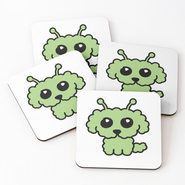 Item preview, Space Alien Toypoodle Sticker | Cute Dog in Galaxy Astronaut designed and sold by PawsInBloom.