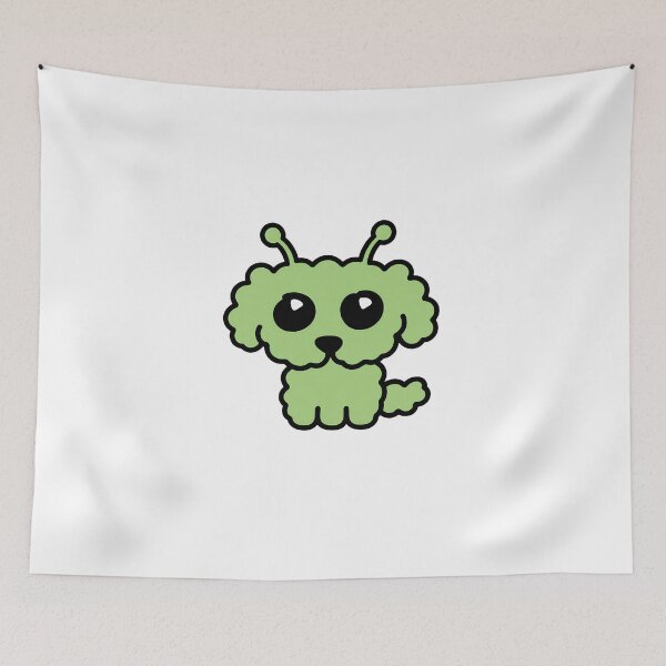 Item preview, Space Alien Toypoodle Sticker | Cute Dog in Galaxy Astronaut designed and sold by PawsInBloom.