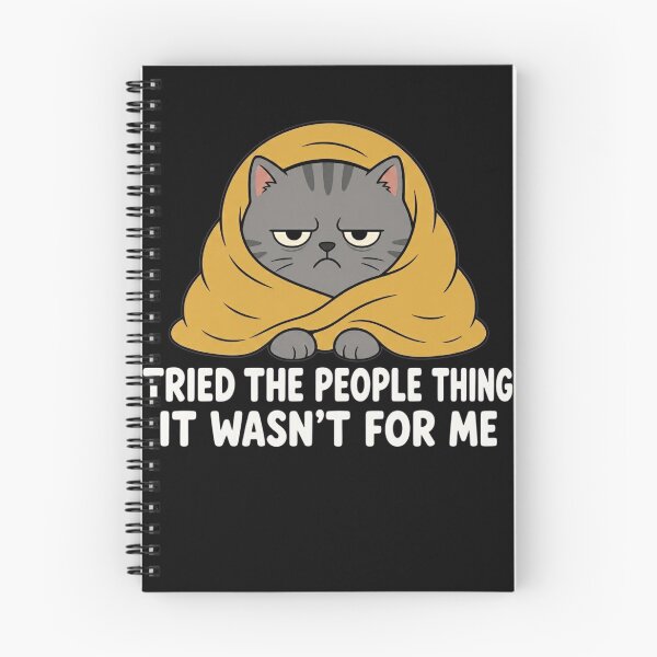 Item preview, Tried The People Thing It Wasnt for Me Sarcastic Antisocial Funny Introvert Cat Lover designed and sold by clothesy7.