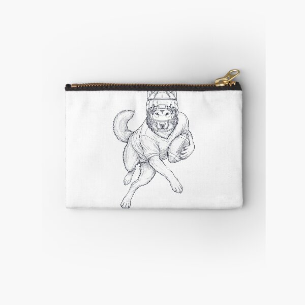 Item preview, Vintage Alaskan Malamute Playing American Football Player Dog Lover designed and sold by TerryConnells.