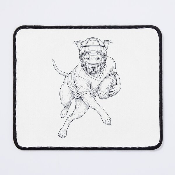 Item preview, Vintage American Staffordshire Terrier Playing American Football Player Dog Lover designed and sold by TerryConnells.