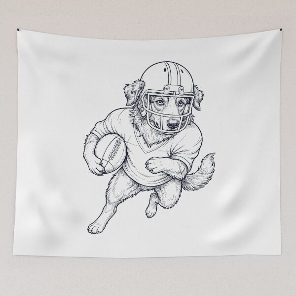Item preview, Vintage Australian Shepherd Playing American Football Player Dog Lover designed and sold by TerryConnells.
