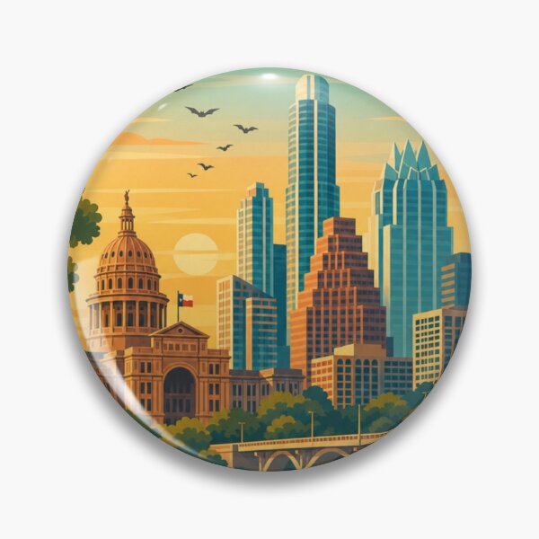 Item preview, Austin Texas Travel Poster designed and sold by MatthewHeights.