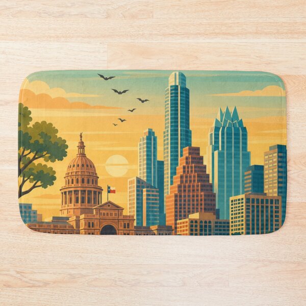 Item preview, Austin Texas Travel Poster designed and sold by MatthewHeights.